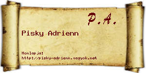 Pisky Adrienn névjegykártya